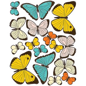 Samolepky Pasteloví motýli
