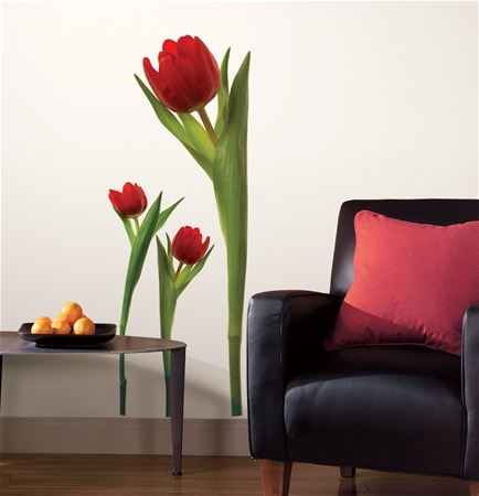 Samolepící obrázky - samolepky Květiny tulipány