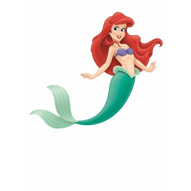 Disney samolepky na zeď. Malá mořská víla Ariel.