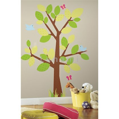 samolepící dekorace na zeď Strom jarní zeleň