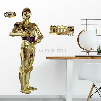 Samolepící obrázek C-3PO. Samolepky Star Wars.