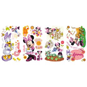 Samolepky a obrázky Disney. Nálepky na zeď Minnie a Daisy.