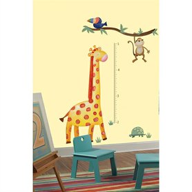 Dětský metr Safari. Samolepky Žirafa a opička.