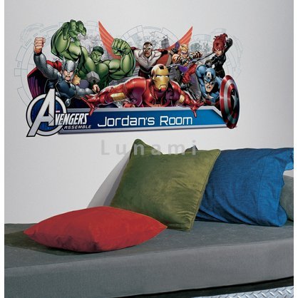 Avengers Assemble. Samolepky akčních hrdinů jako dekorace a inspirace výzdoby dětských pok