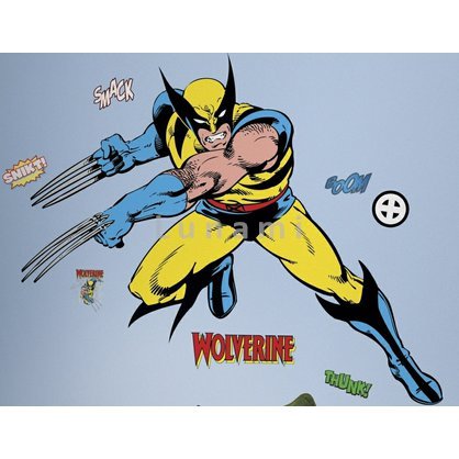 Samolepky na zeď. Dekorace Wolverine. Inspirace pro výzdobu dětského pokoje.