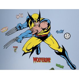Samolepky na zeď. Obrázky z komiksu Wolverine.