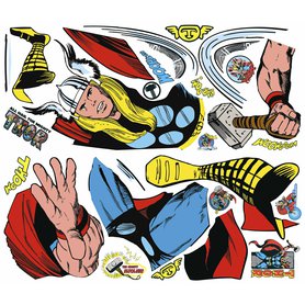Samolepky hrdinů z komiksů. Obrázek Thor