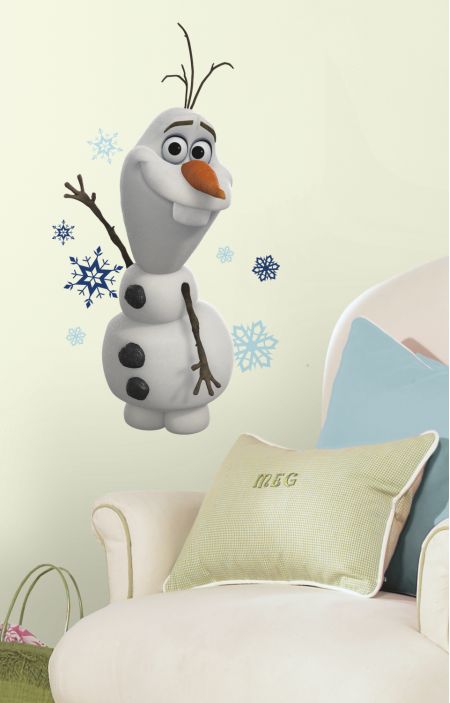 Sněhulák Olaf. Samolepky na zeď Ledové království - Frozen.