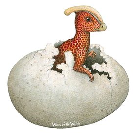 Samolepky dinosauři - Samolepící dekorace Dino miminko