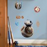 Dětský pokoj ve stylu Star Wars. Dekorace robot BB-8. Samolepka na zeď.