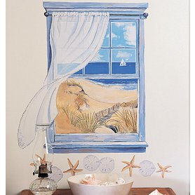 Samolepící dekorace  Okna mořská