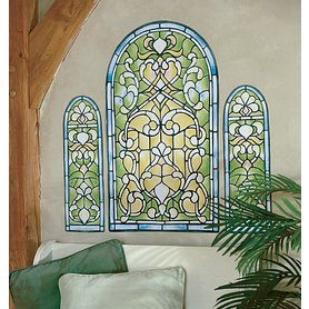 Samolepící dekorace  Okno - vitráž