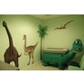Samolepkami dinosaurů lze vyzdobit i interiér čekáren ordinací lékařů.